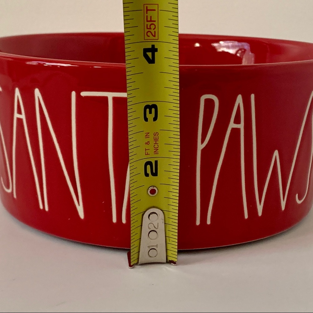 Rae Dunn SANTA PAWS X-large Dog Bowl - Picture 4 of 5